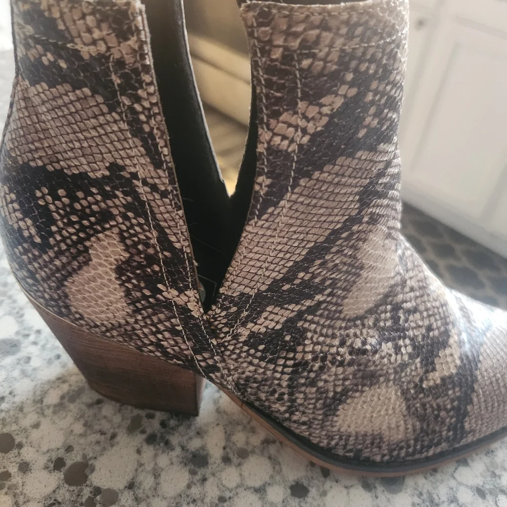 Pop Chantilly Snakeskin Booties